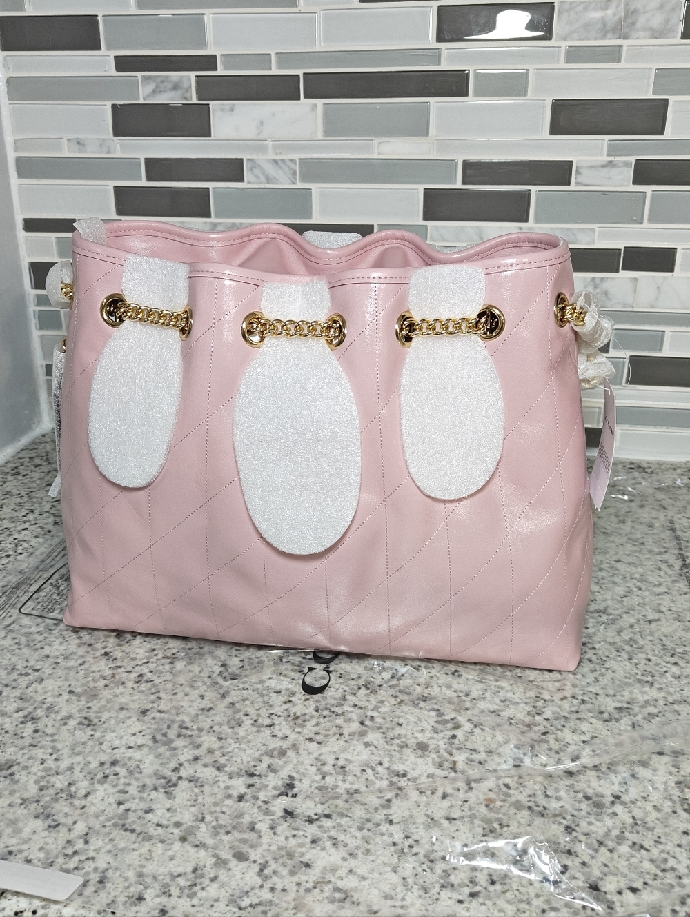 Coach Evelyn Shoulder Bag With Quilting (Pink incarnation) - Picture 6 of 16